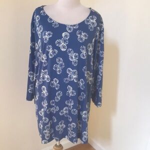 Gundrun Sjorden blue printed cotton top.